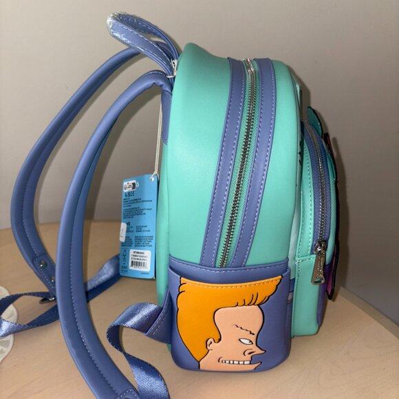 Loungefly Beavis and Butt-Head Exclusive Mini Backpack With Sound Effects - Picture 4 of 7